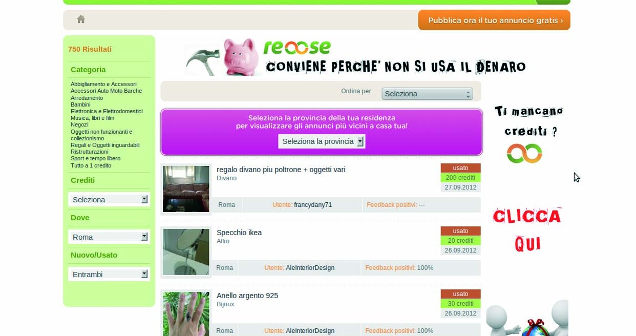 Vendere e acquistare senza denaro