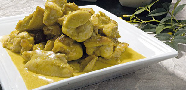 SPEZZATINO DI TACCHINO ALLO ZAFFERANO