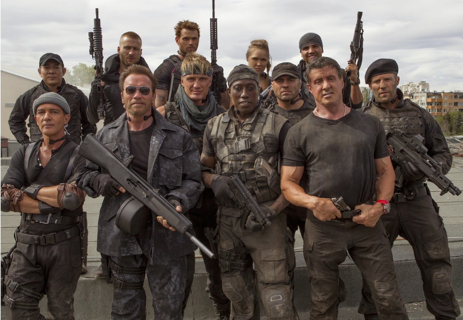 I MERCENARI 3  CON STALLONE  E SCHWARZENEGGER