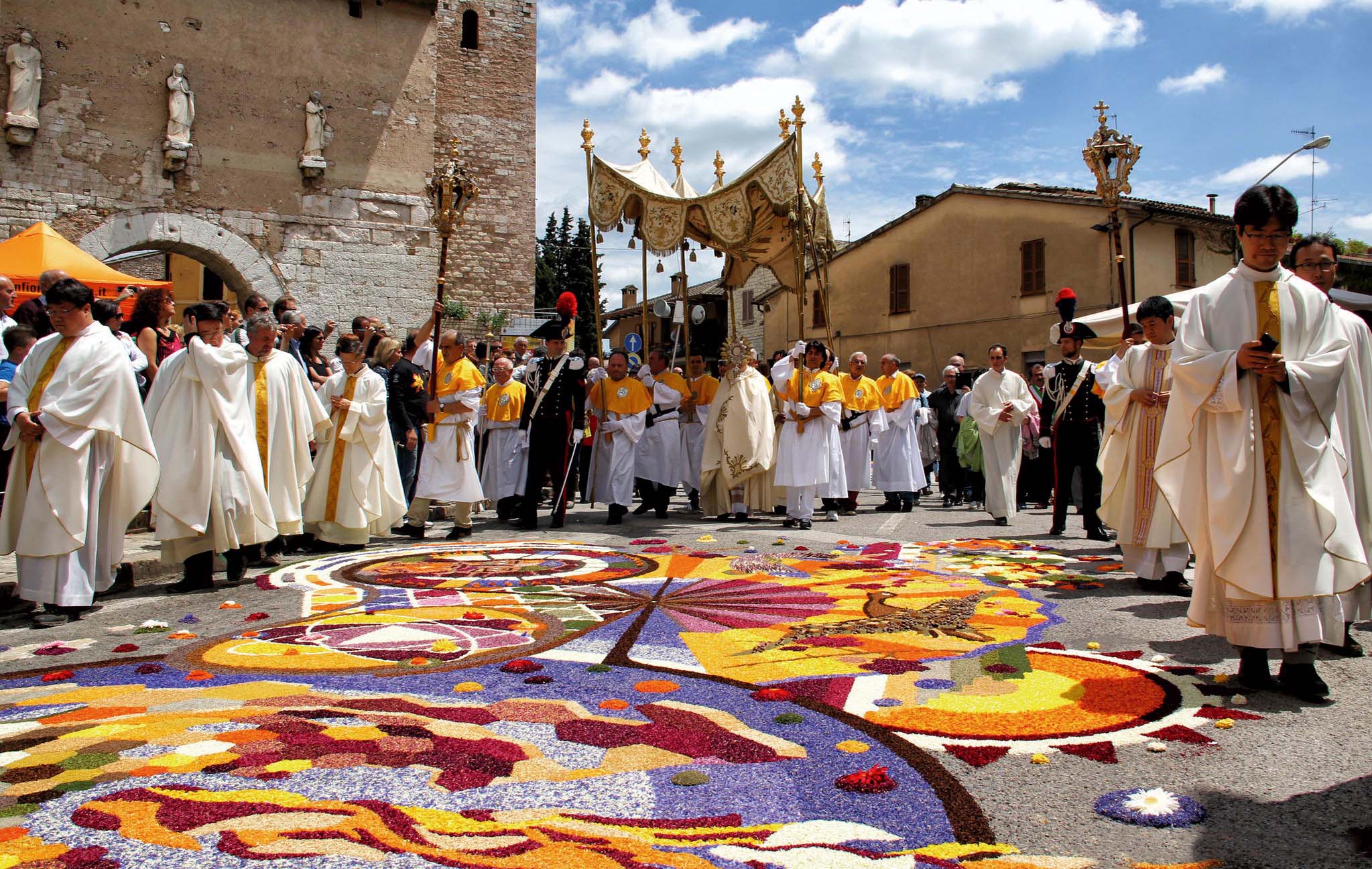 INFIORATA  del CORPUS DOMINI  A SPELLO