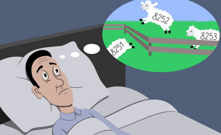 Contare le pecore per addormentarsi.