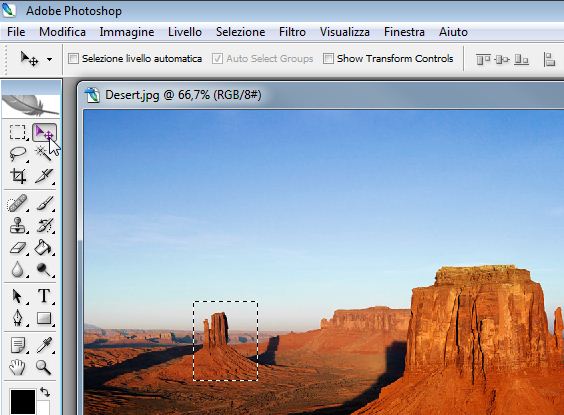 photoshop – Copiare e incollare i pixel selezionati